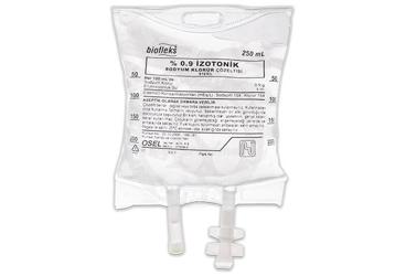 BIOFLEKS %0.9 IZOTONIK Sodyum Klorür solüsyonu 250 ml (pvc torba) setli kutu görseli