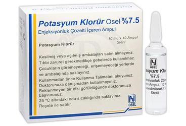 POTAS.KL %7.5 10 ml 10 ampül kutu görseli