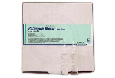 potasyum klorür %22.5 BIOSEL 10 ml x 100 ampül kutu görseli