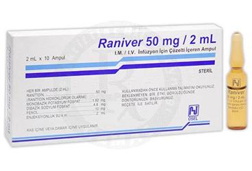 RANIVER 50 mg/2 ml 10 ampül kutu görseli