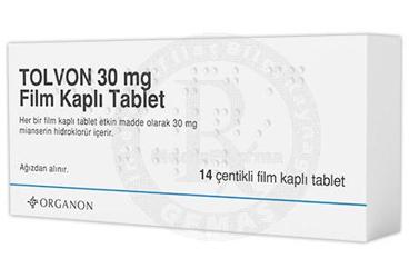 TOLVON 30 mg 14 tablet {Schering-plough} kutu görseli