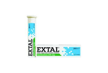 EXTAL 200 mg 20 efervesan tablet {Terra} kutu görseli