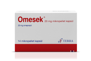 OMESEK 20 mg 14 mikropellet kapsül kutu görseli