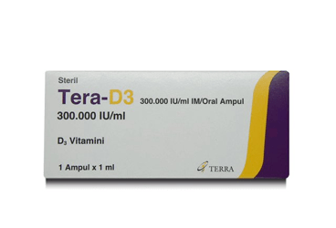 TERA-D3 300000 IU/ml IM/ORAL ampül (50 adet) kutu görseli