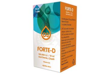 FORTE-D 150.000 IU/10 ml oral damla çözelti (1 adet) kutu görseli