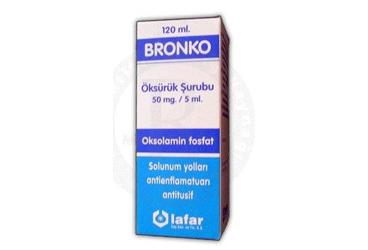 BRONKO 1200 mg 120 ml şurup kutu görseli