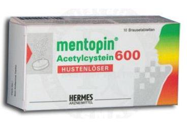 MENTOPIN 600 mg 10 efervesan tablet kutu görseli
