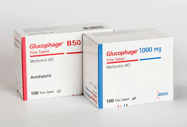 GLUCOPHAGE 1000 mg 100 film tablet {Merck} kutu görseli