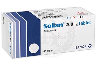 SOLIAN 200 mg 60 tablet {Sanofi} { 8699809018143 } kutu görseli