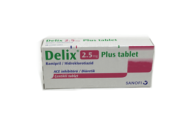 DELIX PLUS 2.5 mg 90 tablet kutu görseli
