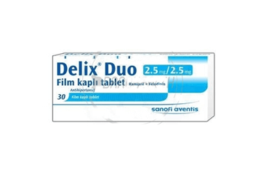 DELIX DUO 2.5 MG+2.5 mg 30 tablet kutu görseli