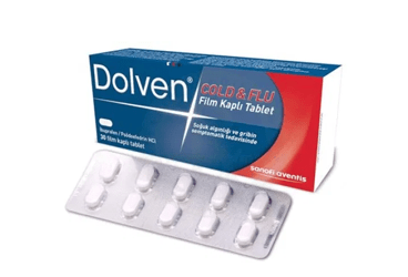 DOLVEN COLD & FLU 30 film kaplı tablet kutu görseli