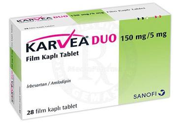 KARVEA DUO 150 mg/5 mg 28 film kaplı tablet kutu görseli