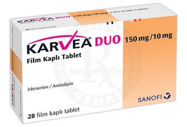 KARVEA DUO 150 mg/10 mg 28 film kaplı tablet kutu görseli