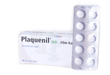 PLAQUENIL 200 mg 30 film kaplı tablet kutu görseli