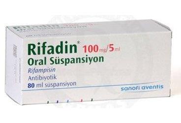 RIFADIN 100 mg 80 ml oral süspansiyon kutu görseli