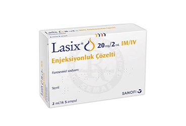 LASIX 20 mg/2 ml 5 ampül kutu görseli