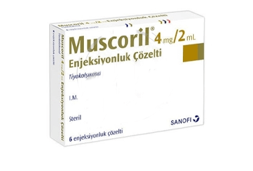 MUSCORIL 4 mg 2 ml 6 ampül {Sanofi} kutu görseli