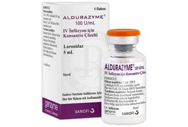 ALDURAZYME 100 U/ml inf. için konsantre çözelti 5 ml kutu görseli