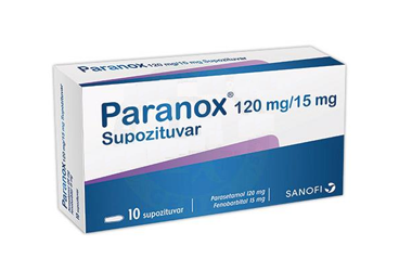 PARANOX 120+15 mg 10 supozituar kutu görseli
