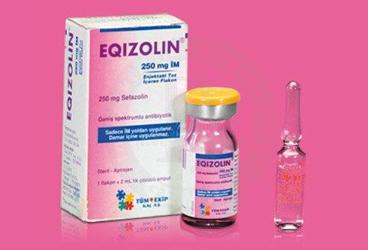 EQIZOLIN -IM 250 mg 1 flakon kutu görseli
