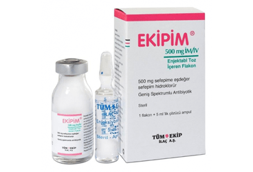 EKIPIM 0.5 gr IM/IV enjektabl toz içeren 1 flakon kutu görseli