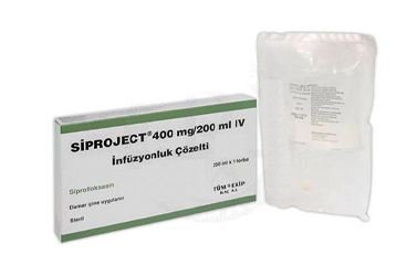 SIPROJECT 400 mg / 200 ml IV infüzyonluk çözelti (1 adet) kutu görseli