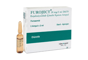 FUROJECT 20mg/2 ml IM/IV enj. çöz. içeren 5 ampül kutu görseli