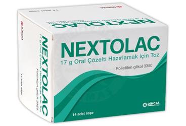 NEXTOLAC 17 G oral çözelti hazırlamak için toz (14 saşe) kutu görseli
