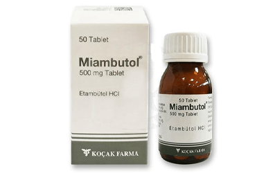 MIAMBUTOL 500 mg 50 tablet {8699828010302} kutu görseli