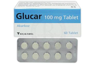 GLUCAR 100 mg 60 tablet kutu görseli