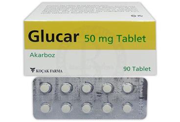 GLUCAR 50 mg 90 tablet kutu görseli