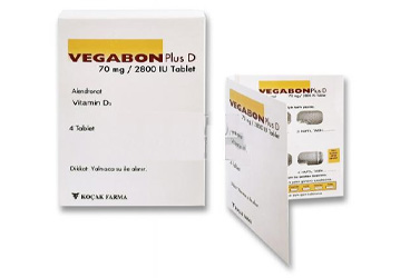 VEGABON PLUS D 70 mg/2800 IU 4 tablet kutu görseli