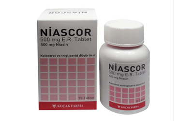 NIASCOR 500 mg E.R. 28 tablet kutu görseli