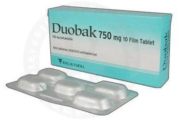 DUOBAK 750 mg 10 film tablet kutu görseli