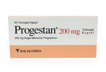 PROGESTAN 200 mg 30 yumuşak kapsül kutu görseli
