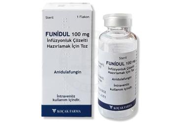 FUNIDUL 100 mg infüzyonluk çözelti hazırlamak için toz kutu görseli
