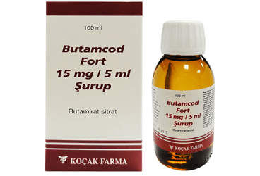 BUTAMCORD FORT 15 mg/5 ml şurup 100 ml kutu görseli