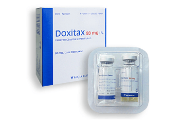 DOXITAX 80 mg steril apirojen IV inf. çöz. içeren flakon kutu görseli