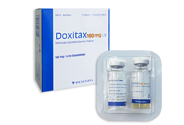 DOXITAX 160 mg steril apirojen IV inf. çöz. içeren flakon kutu görseli