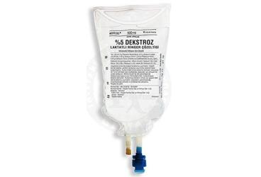 %5 DEKSTROZ LAKTATLI RINGER PVC 500 ml(setli) { Koçak } kutu görseli