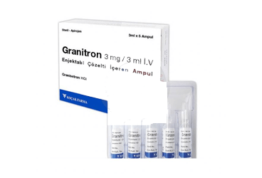 GRANITRON 3 mg/ 3 ml IV enjektabl çözelti içeren 5 ampül kutu görseli