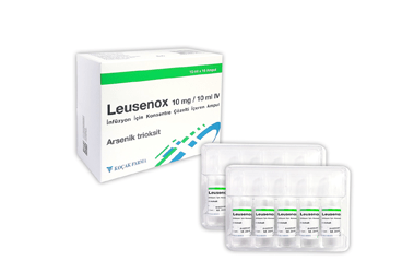 LEUSENOX 10 mg/10 ml IV infüzyon için konsantre çözelti içeren ampül (10 adet) kutu görseli