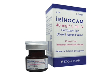 IRINOCAM 40 mg/2 ml IV perfüzyon için enjektabl steril solüsyon kutu görseli