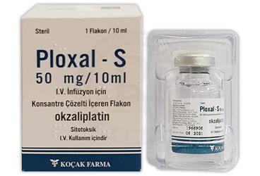 PLOXAL-S 50 mg 5 mg/10 ml 1 IV inf. için kon.çöz. içeren flakon kutu görseli