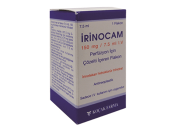 IRINOCAM 150 mg/7.5 ml IV perfüzyon için enjektabl steril solüsyon kutu görseli