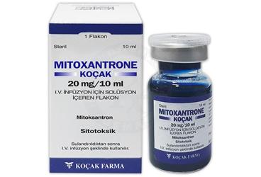 MITOXANTRONE-KOCAK 20 mg/10 ml IV infüzyon için solüsyon içeren flakon kutu görseli