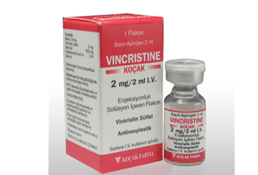 VINCRISTINE-KOCAK 2 mg/2 ml IV enjeksiyonluk solüsyon içeren flakon kutu görseli