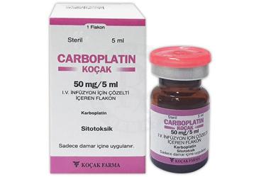 CARBOPLATIN-KOCAK 50 mg/5 ml IV infüzyon için solüsyon içeren flakon kutu görseli