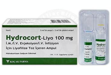 HYDROCORT-LIYO 100 mg IM/IV ampül kutu görseli